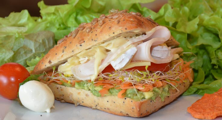 Chicken Avocado Sunflower Triangle Chicken Avocado Sunflower Triangle